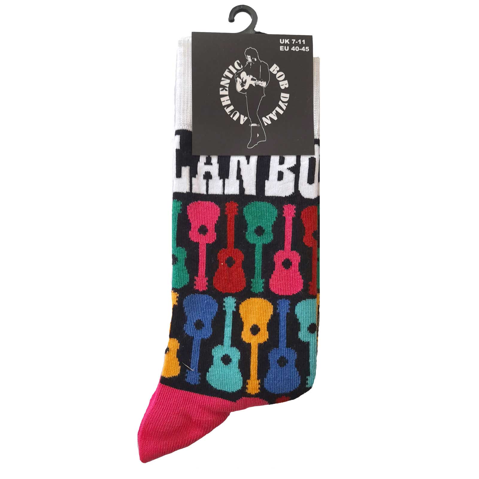Bob Dylan Unisex Ankle Socks - Guitar Pattern