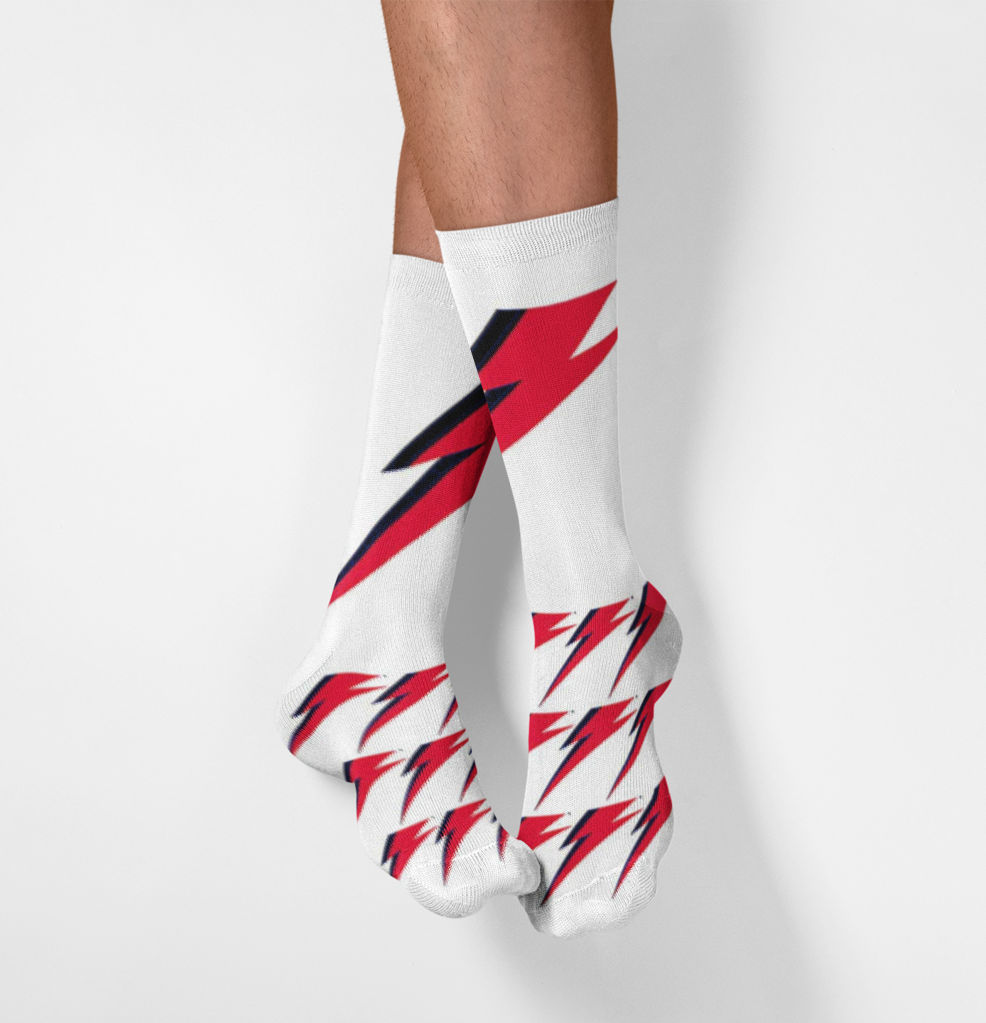 David Bowie Flash Logo Woven Socks - 100% Official