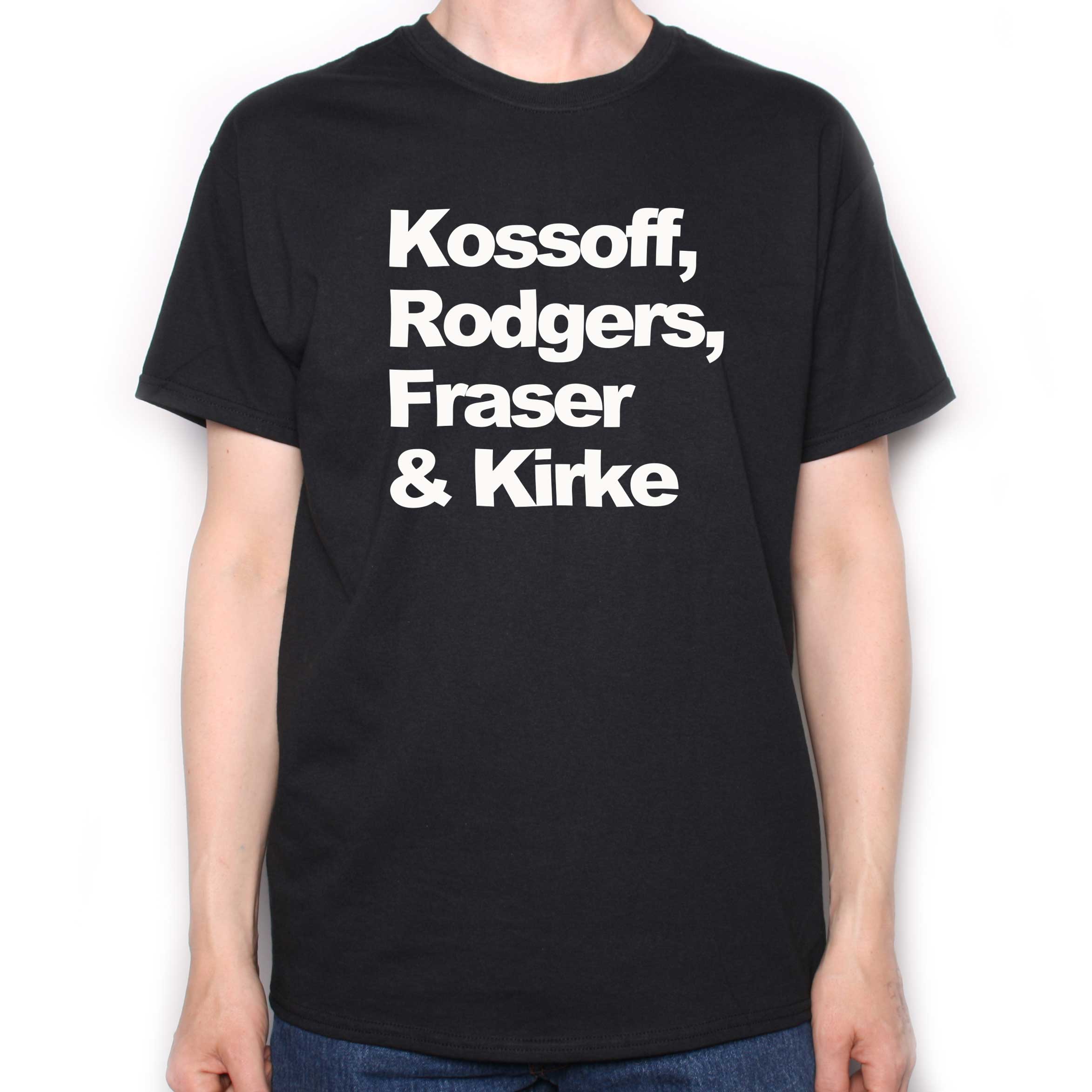 A Tribute to Free T shirt - Kossoff, Rodgers, Fraser & Kirke