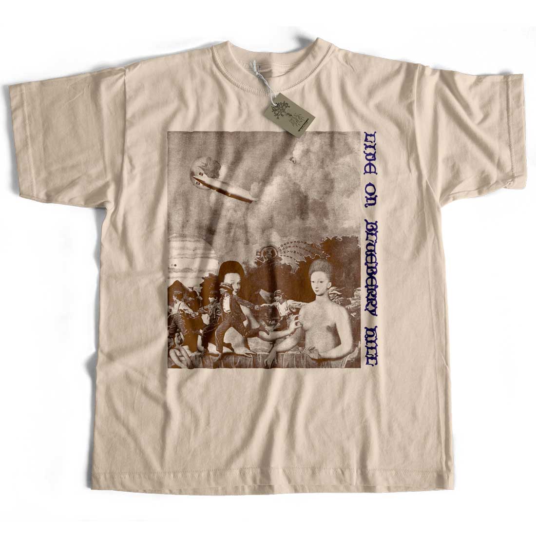 Classic Vinyl Live On Blueberry Hill T Shirt 70's Zep Replica