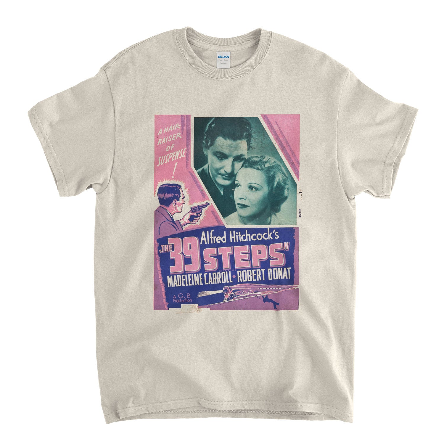 The 39 Steps T Shirt - Classic Hitchcock Poster