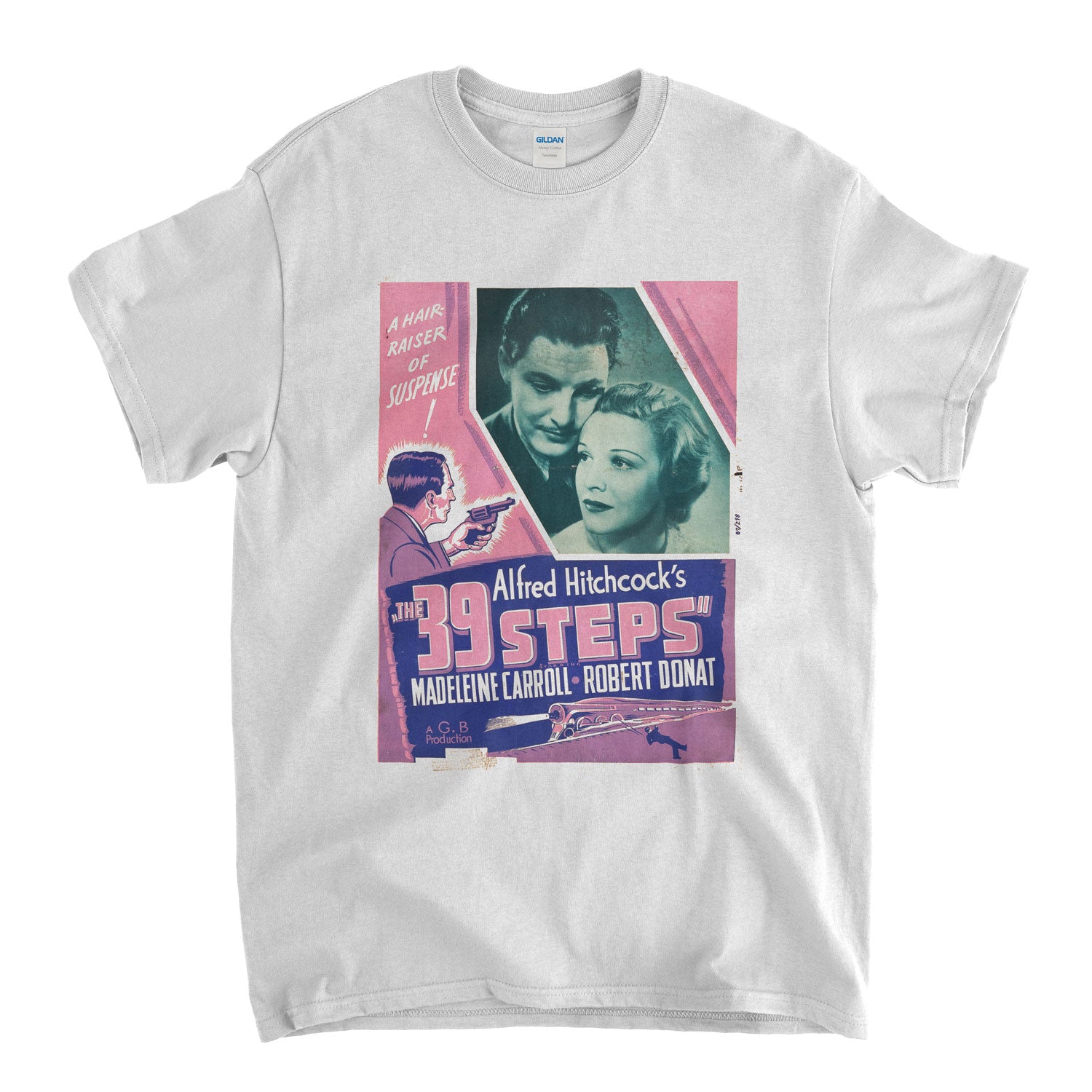 The 39 Steps T Shirt - Classic Hitchcock Poster