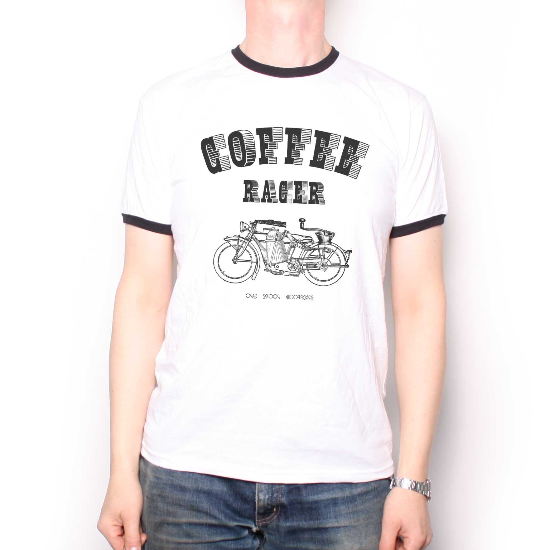 Ringer Coffee Racer Motorcycle T Shirt