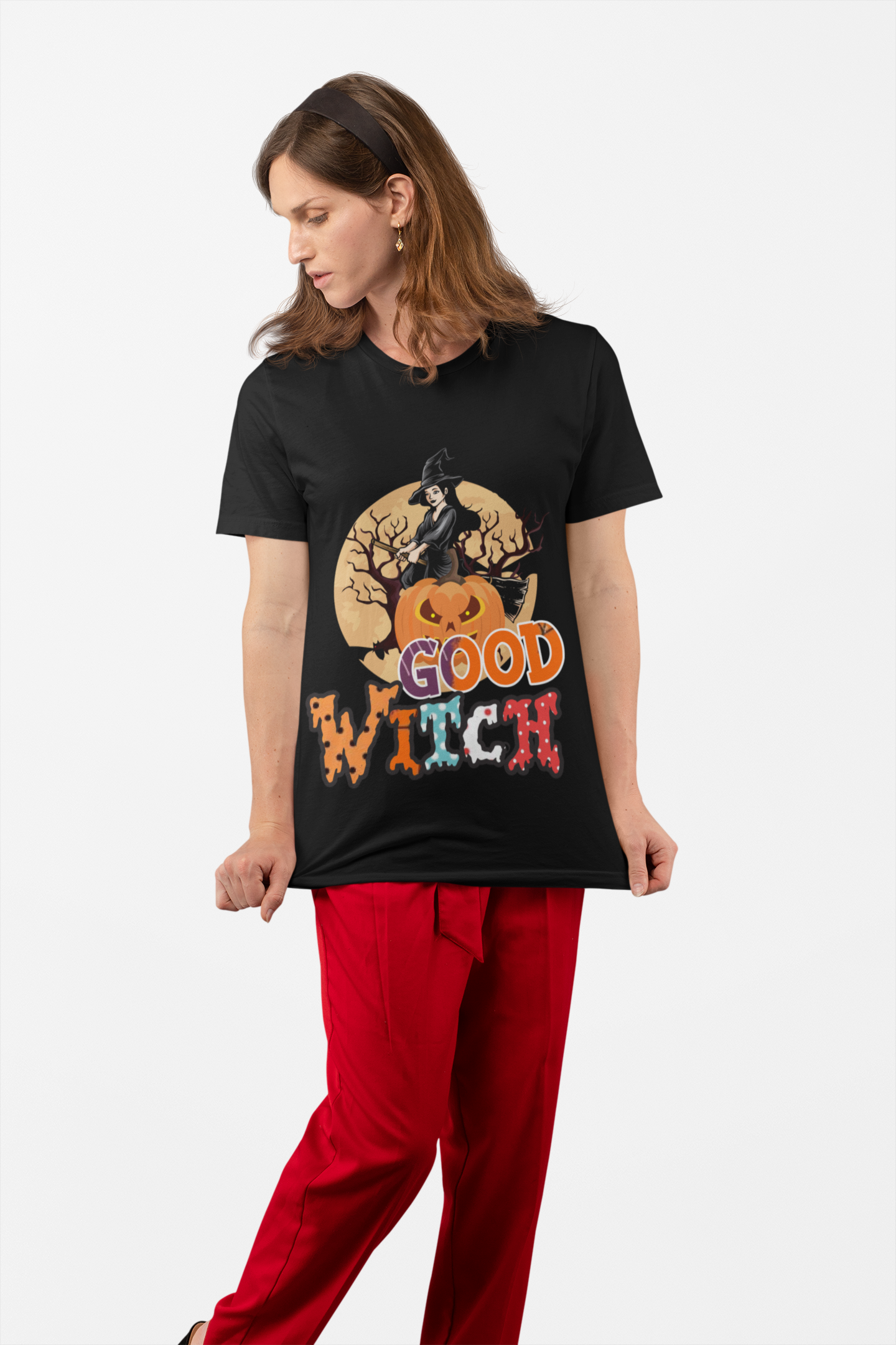 Good Witch Halloween Black T-Shirt