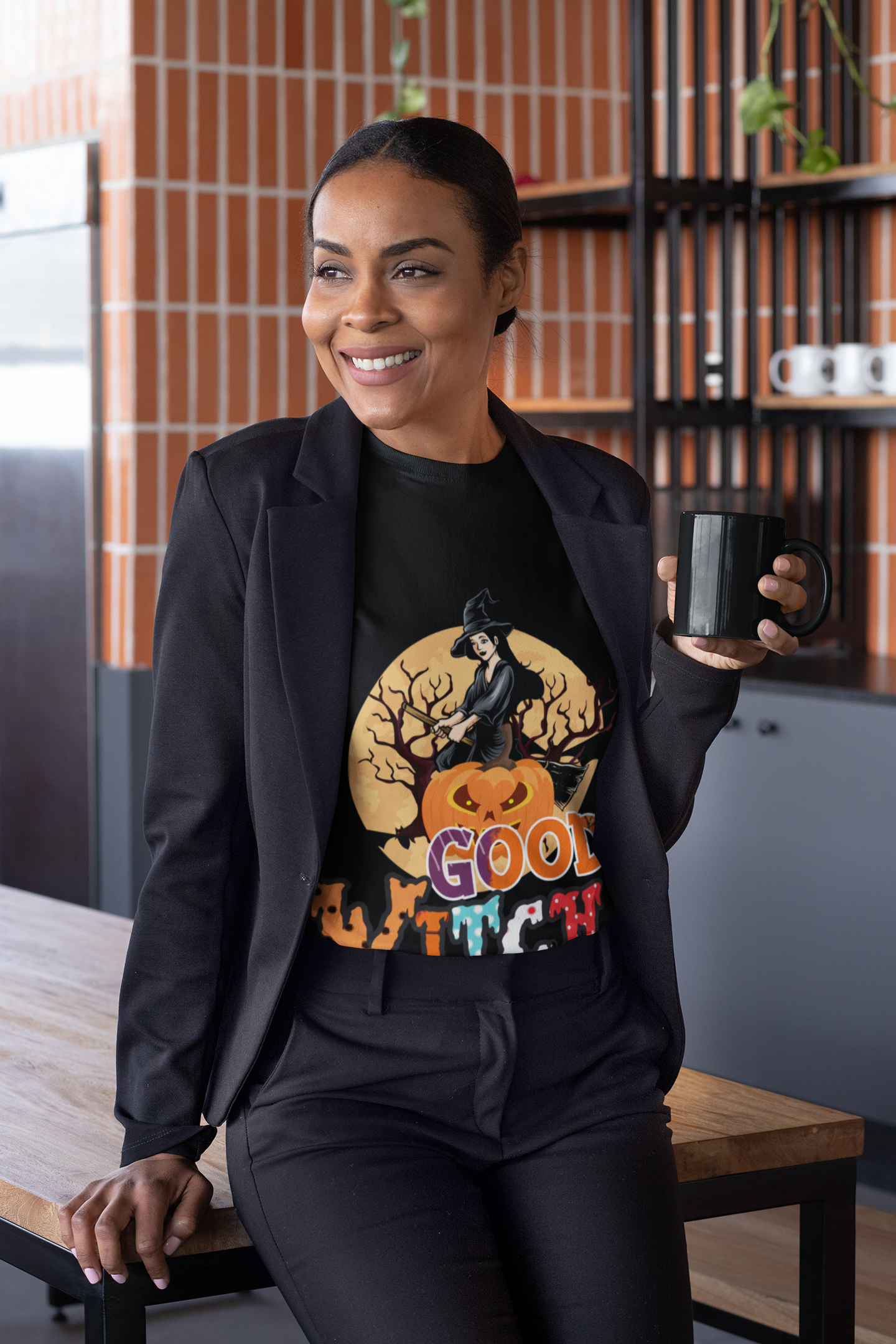 Good Witch Halloween Black T-Shirt