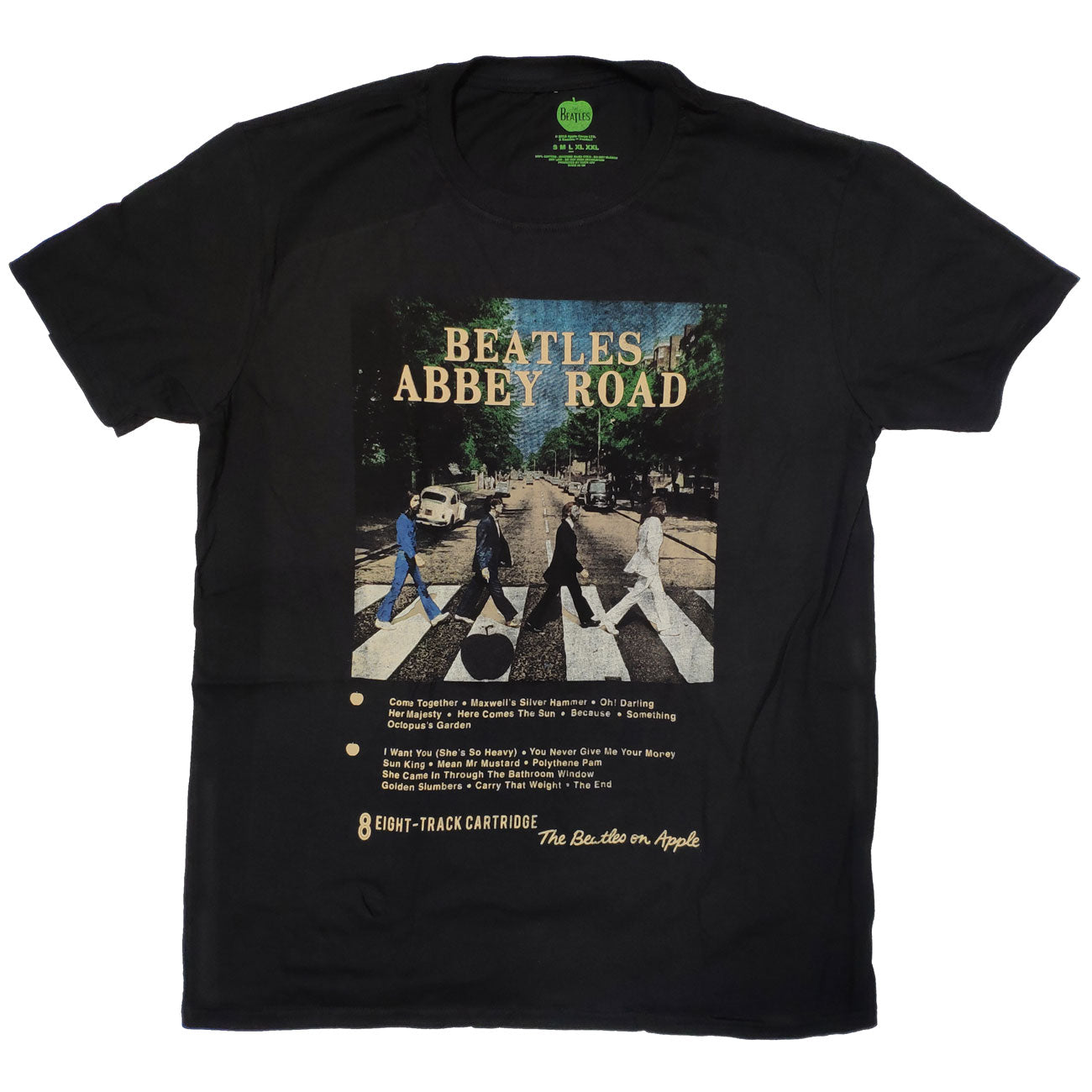 The Beatles T-Shirt Abbey Road 8 Track Cover 100% Official