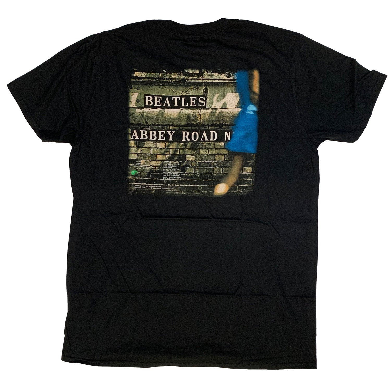 The Beatles T Shirt - Abbey Road Original Vinyl Cover 100% Official With Backprint