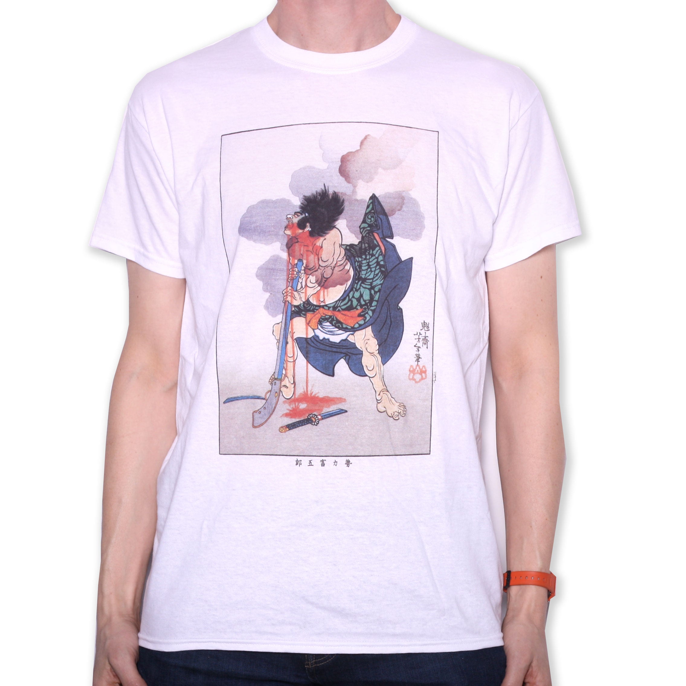 Taiso Yoshitoshi Japanese Fine Art T shirt - Seiriki Tamigoro committing suicide