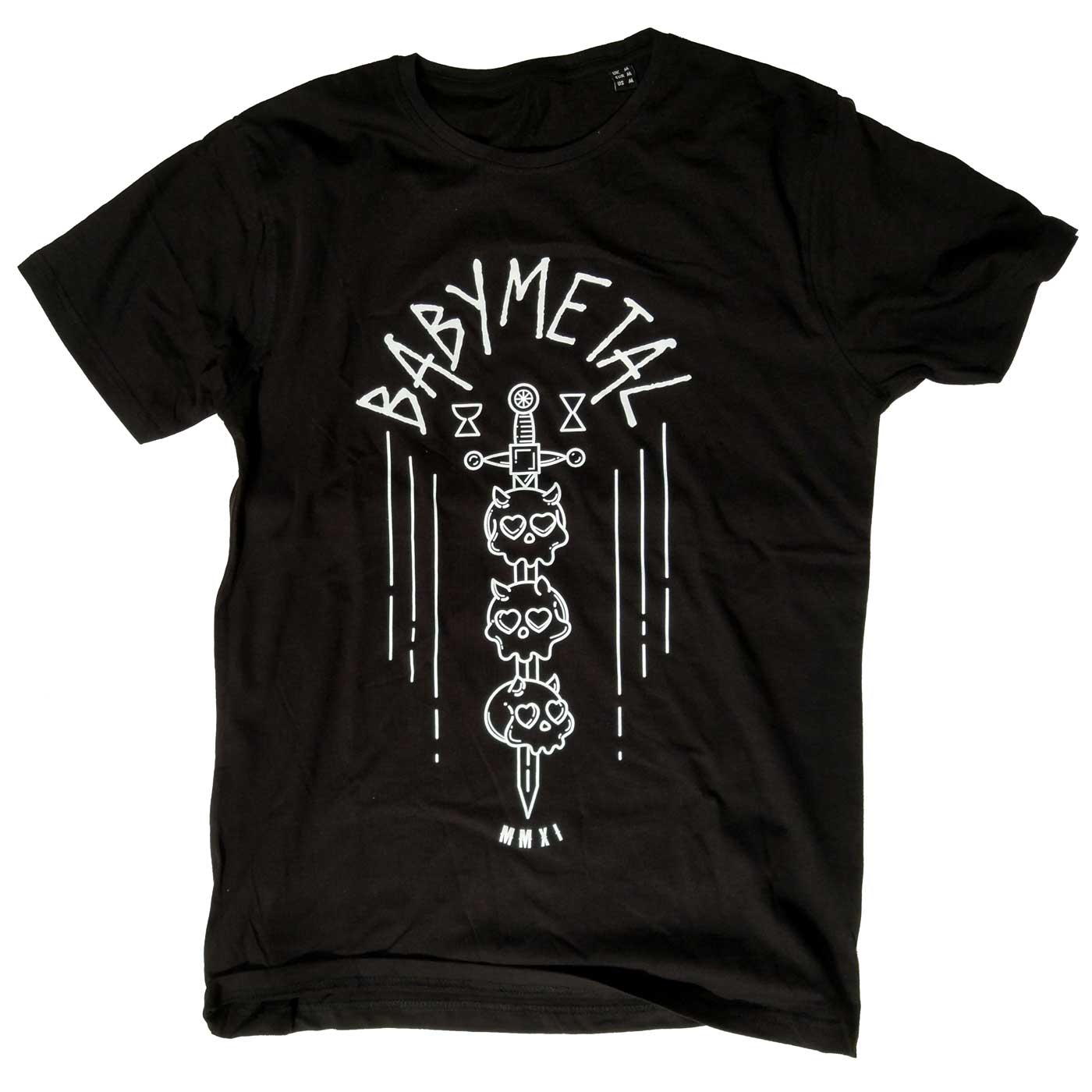 Babymetal T Shirt - Sword Skulls 100% Official