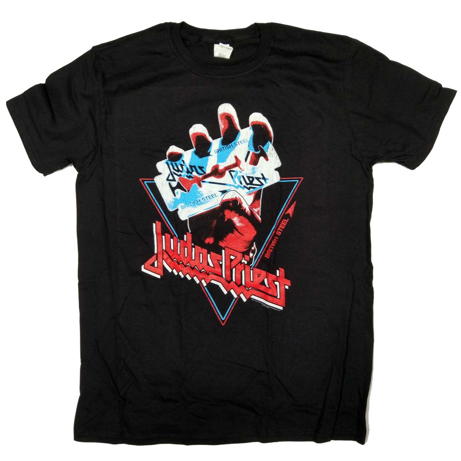 Judas Priest T Shirt - British Steel Retro Triangle Design 100% Official