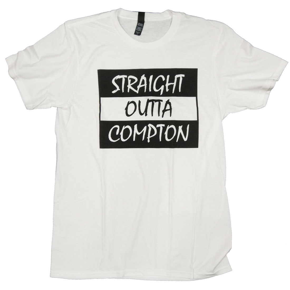 T Shirt Straight Outta Compton White Box Logo 100% Official USA Import