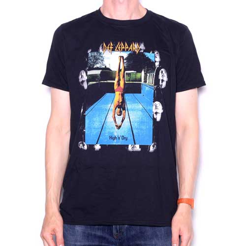 Def Leppard T Shirt - High 'n' Dry 100% Official