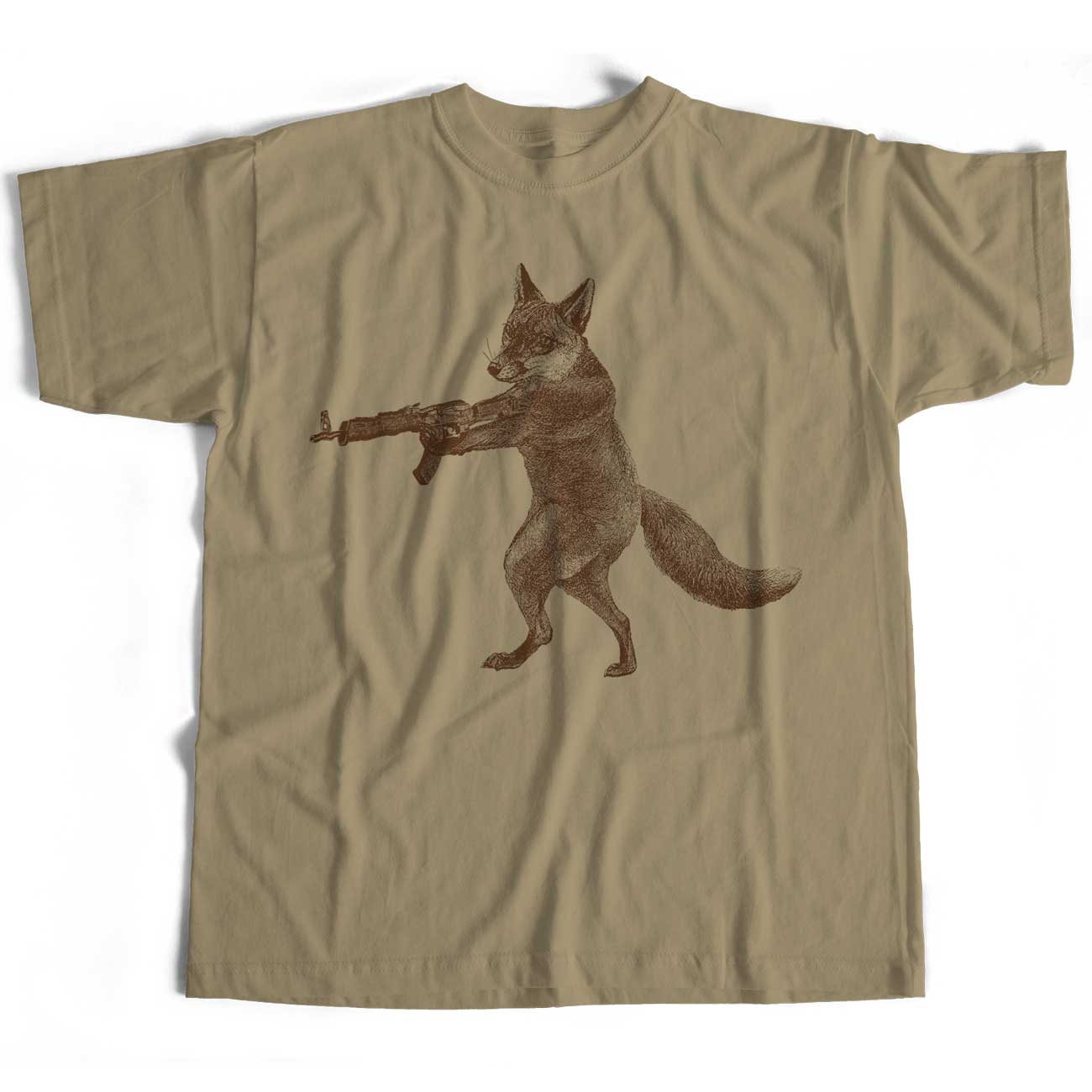 Fox T shirt - The Foxes Fight Back Animal Rights Hunting Badger Cull Hunt Saboteur