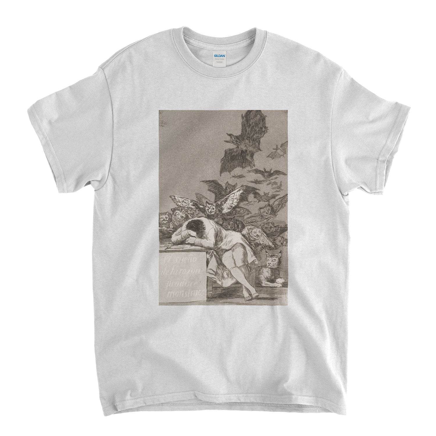 Goya T Shirt - The Sleep Of Reason Produces Monsters An Old Skool Hooligans Fine Art Tee