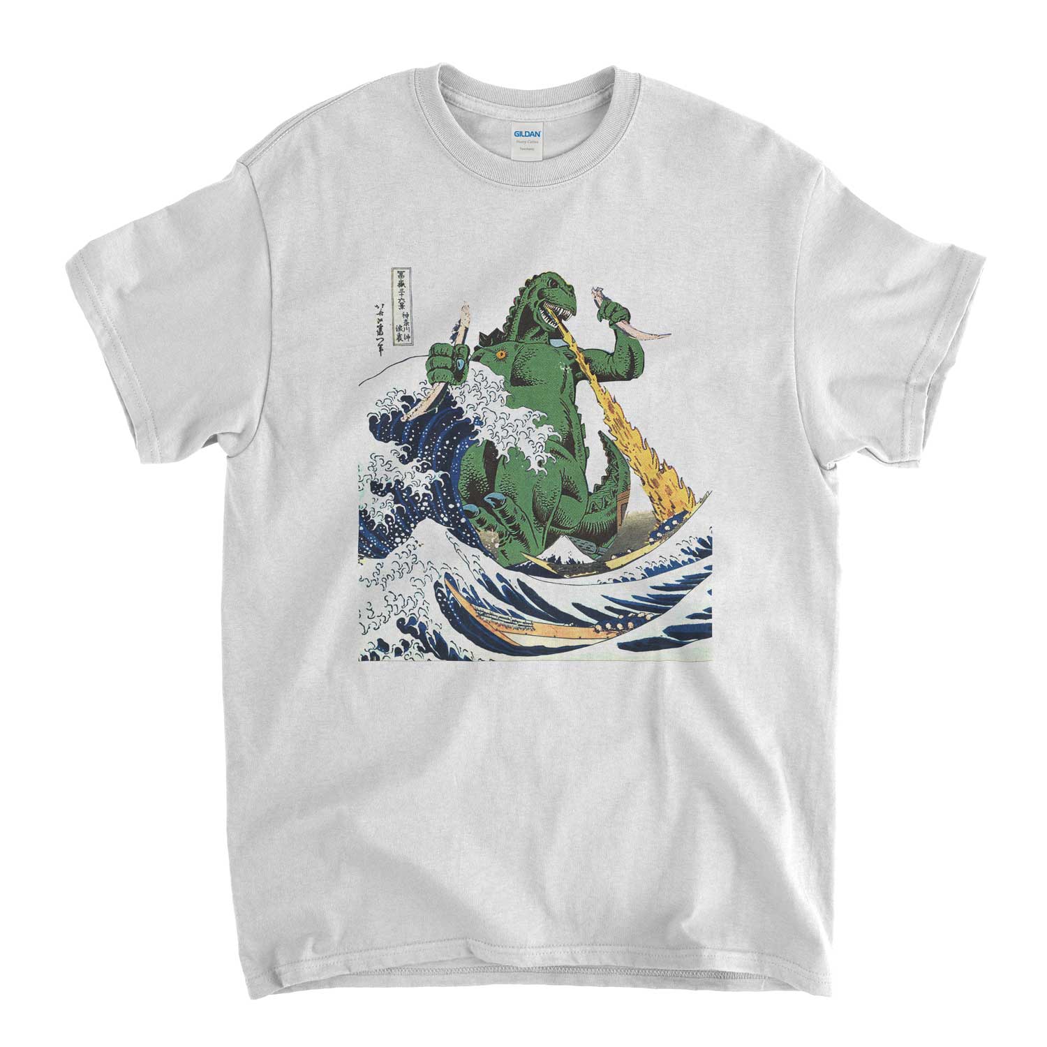 Hokusai Monster Mash Up T Shirt - Old Skool Hooligans Japan Manga Fine Art