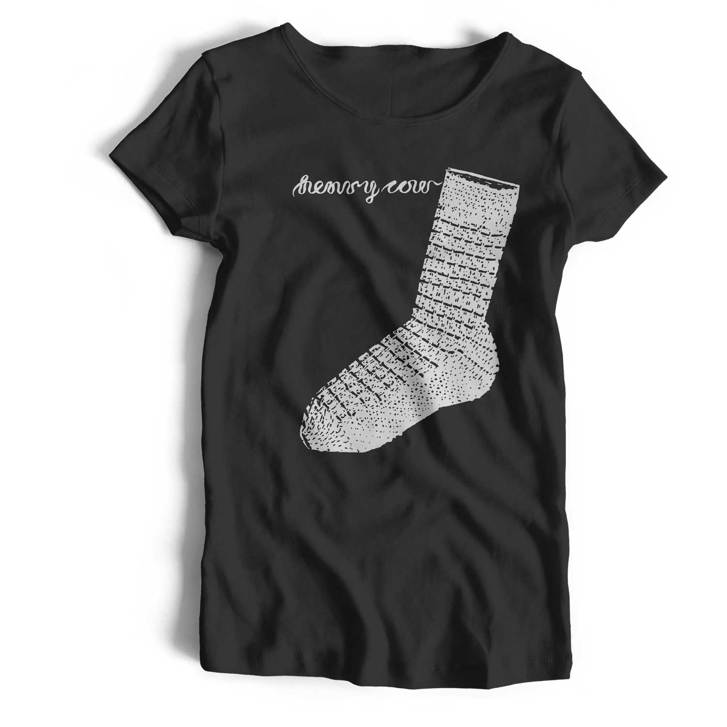 Henry Cow Sock T Shirt - Black