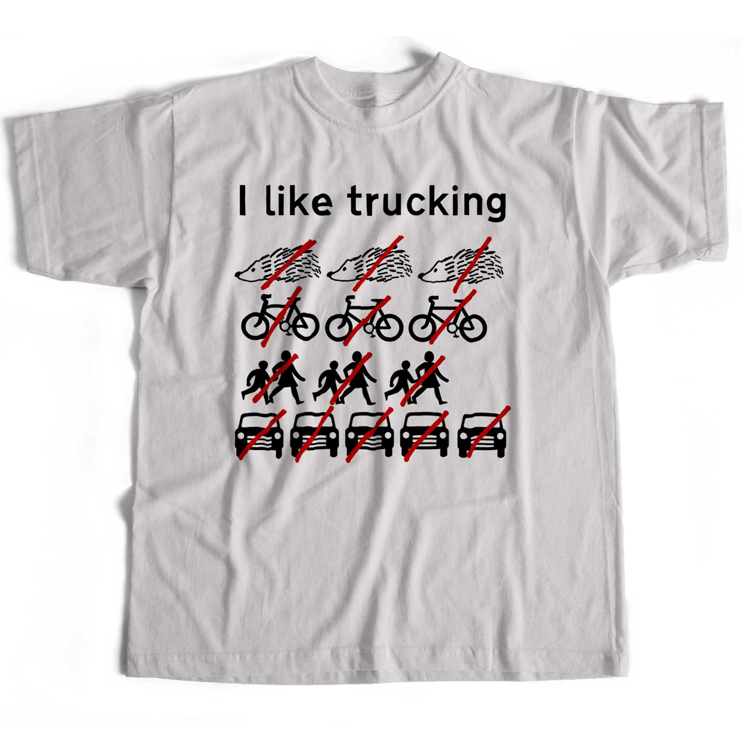 Inspired by Not The Nine O'Clock News T shirt - I Like Trucking Hedghogs