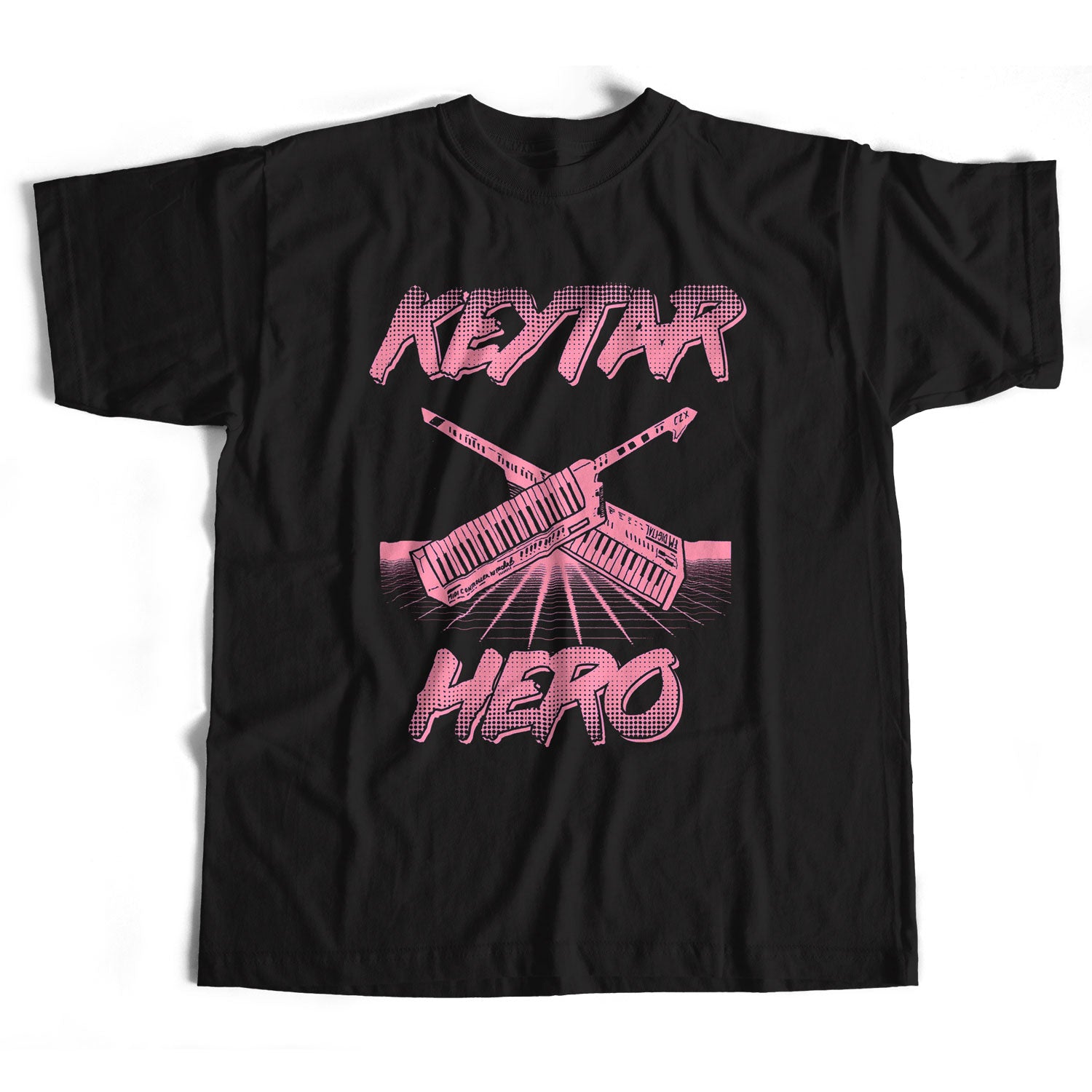 Old Skool Hooligans Keytar Hero T Shirt - An 80's Synth Classic