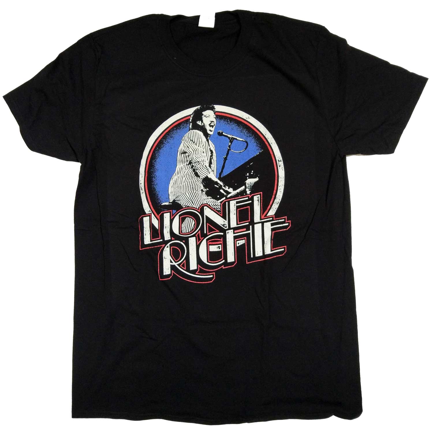 Lionel Richie T Shirt - Retro On Stage Piano 100% Official Licensed Merchandise