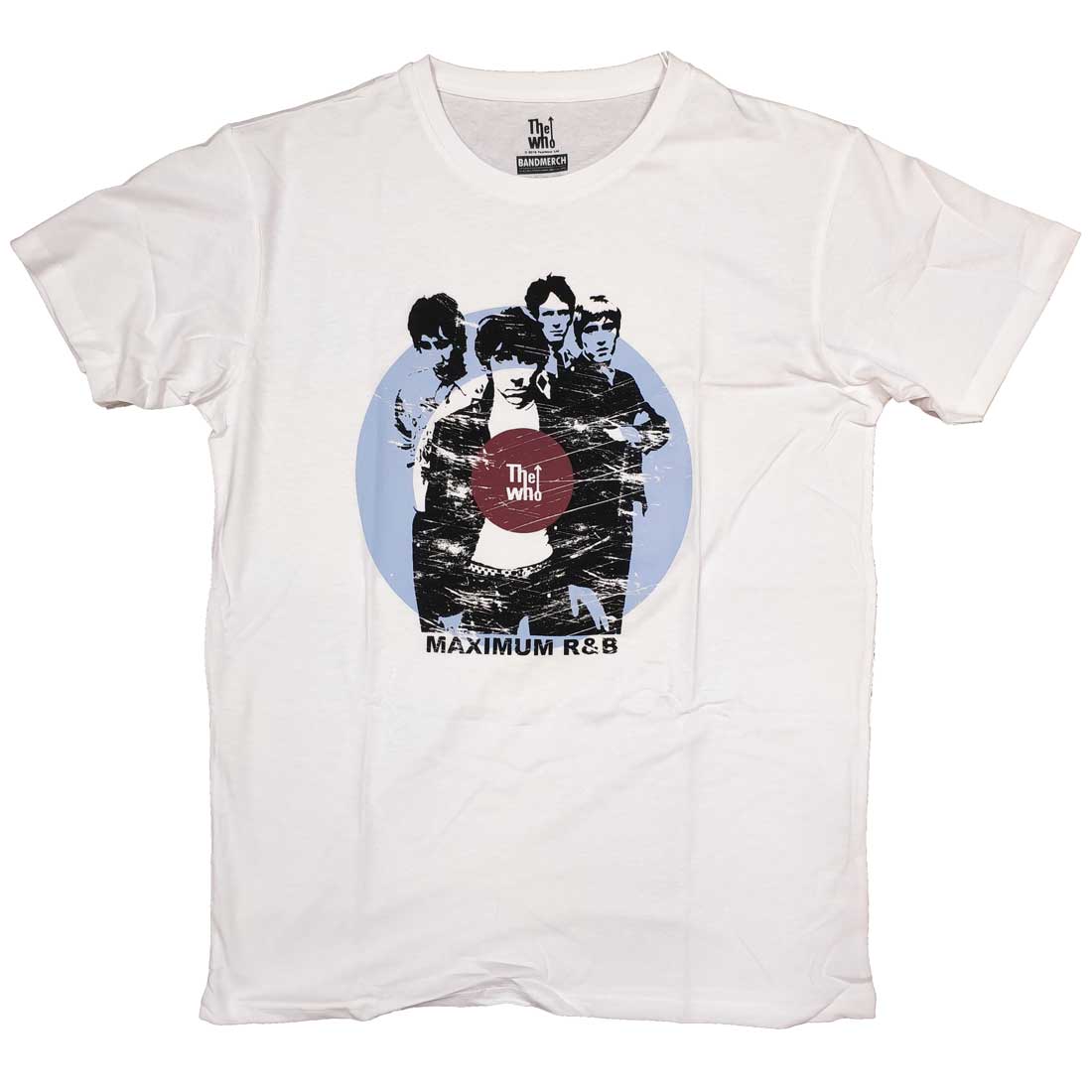 The Who T Shirt - Maximum RnB Band Pic White 100% Official