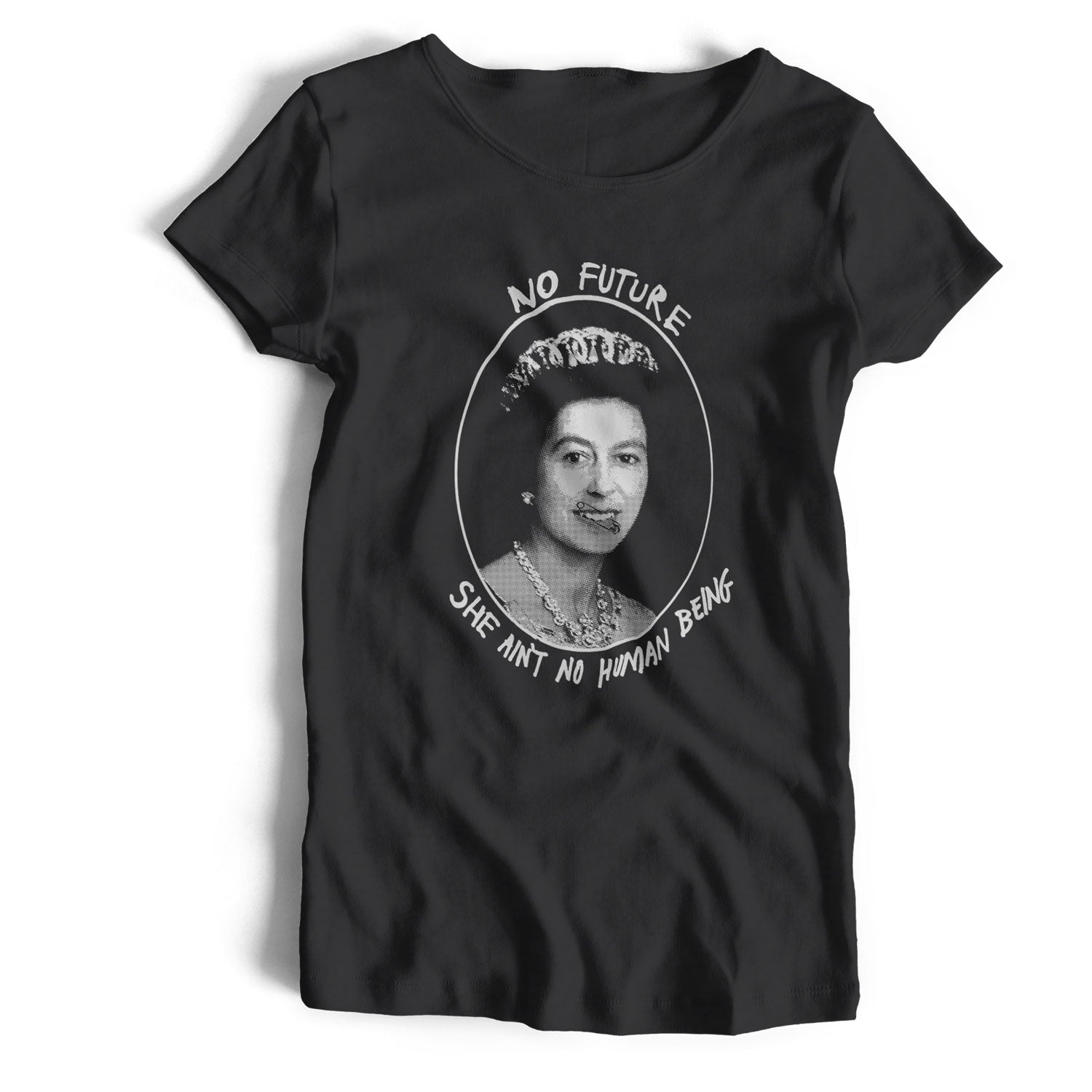 Old Skool Hooligans Classic Punk T Shirt - No Future Queen