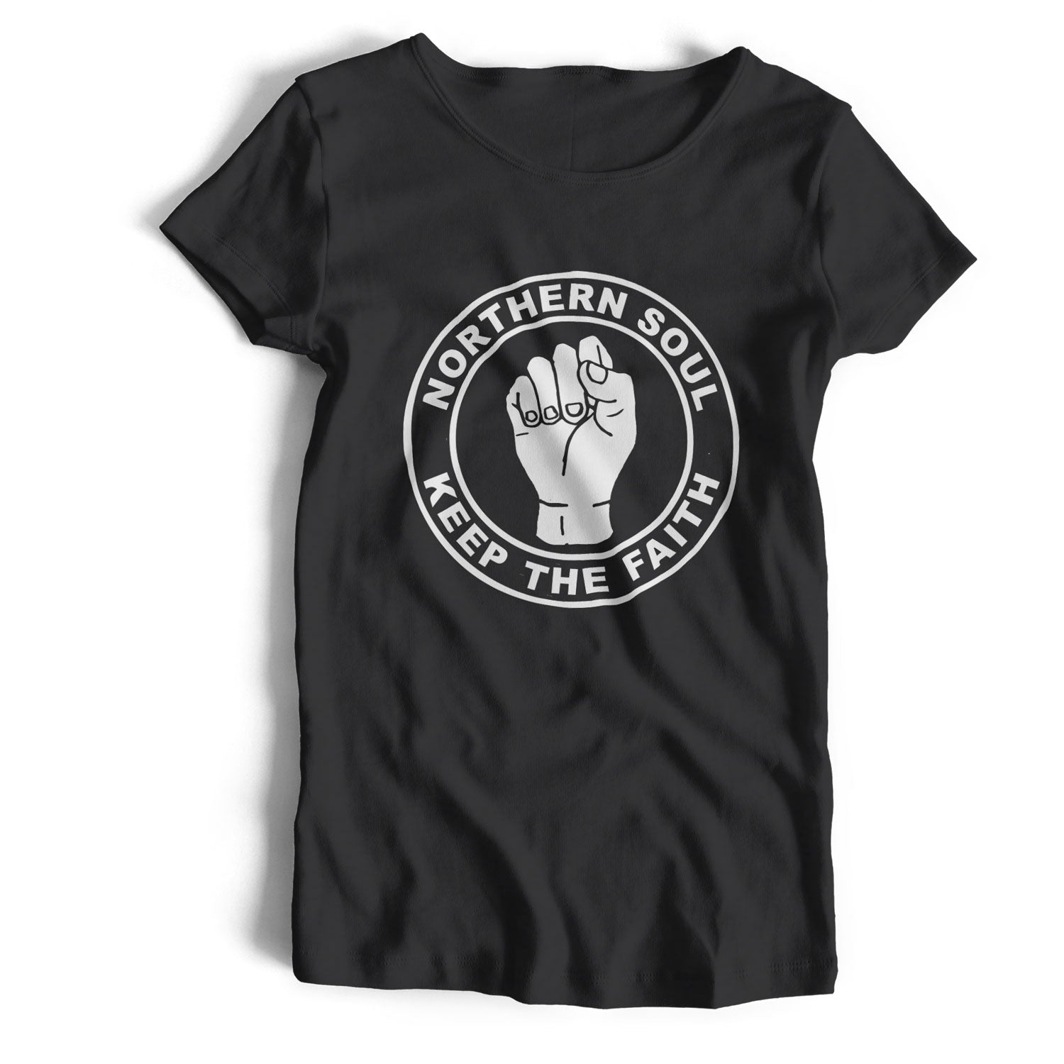 Northern Soul T Shirt - Keep The Faith Fist Old Skool Hooligans