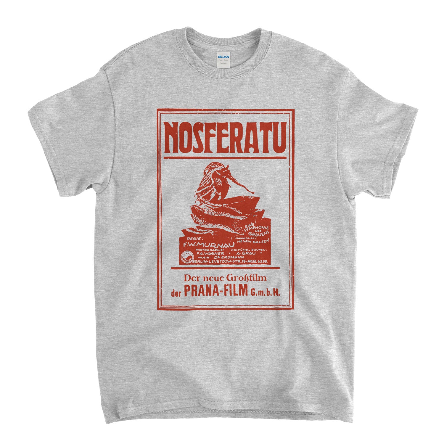 Nosferatu T Shirt - Classic Vintage Expressionist Movie Poster T Shirt Old Skool Hooligans