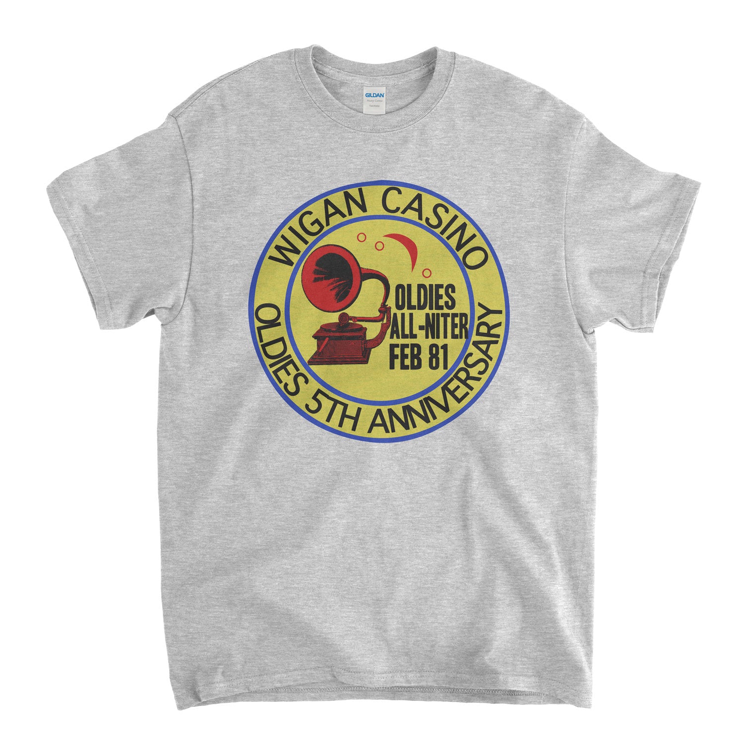 Northern Soul T Shirt - Wigan Casino Oldies All Nighter Feb 81