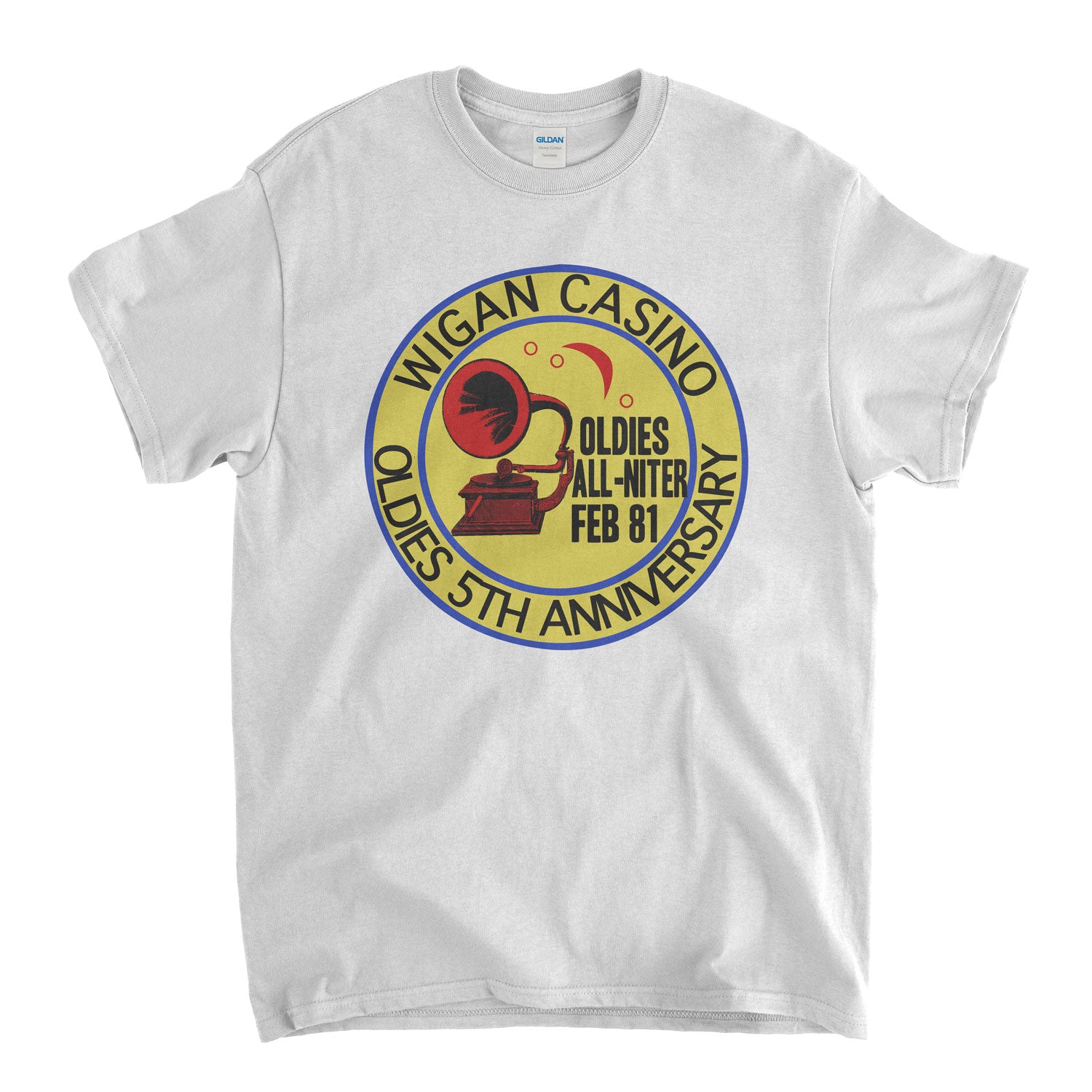 Northern Soul T Shirt - Wigan Casino Oldies All Nighter Feb 81