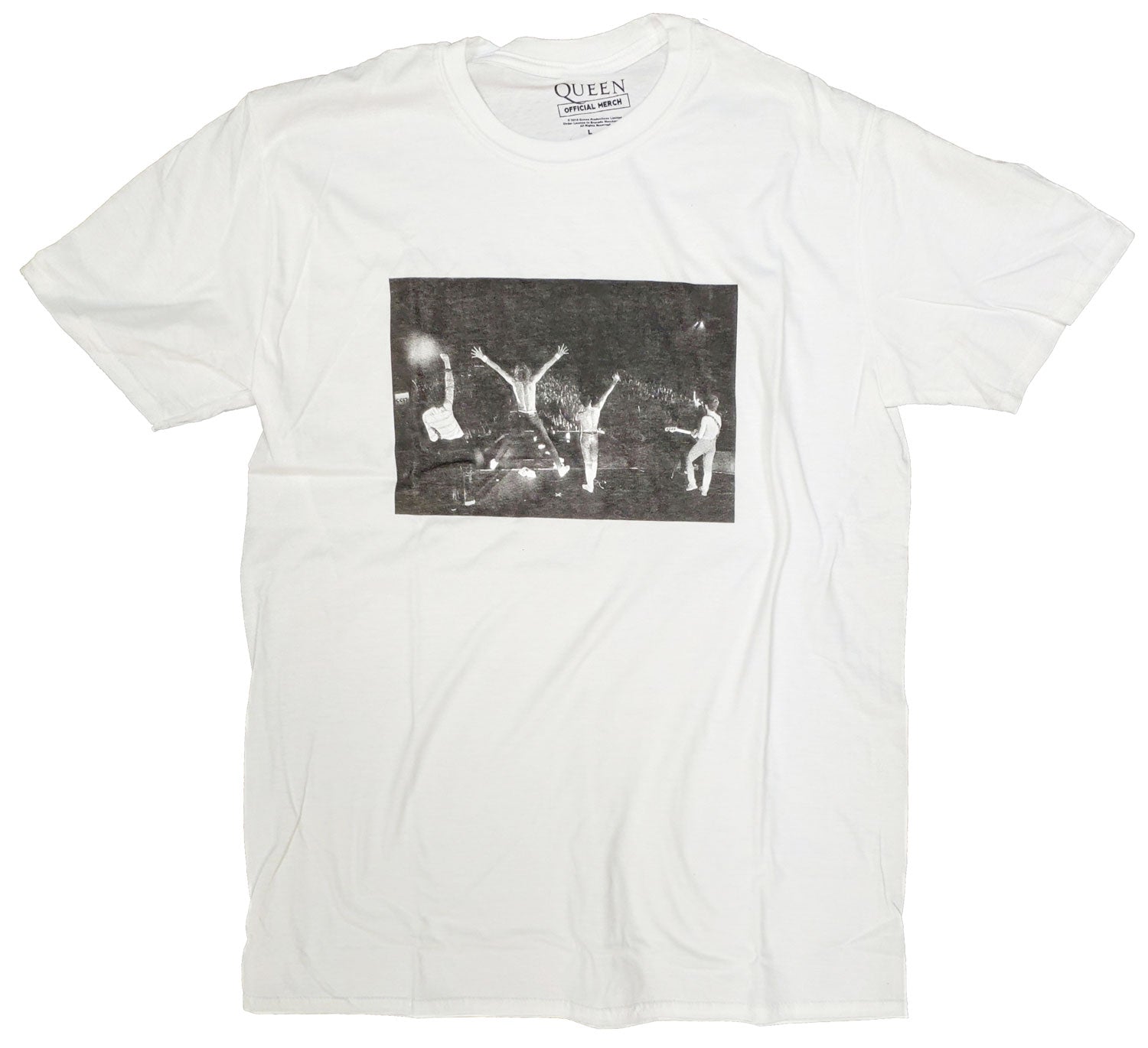 Queen T Shirt - Crowd On Stage Photo 100% Official Queen Merchandise