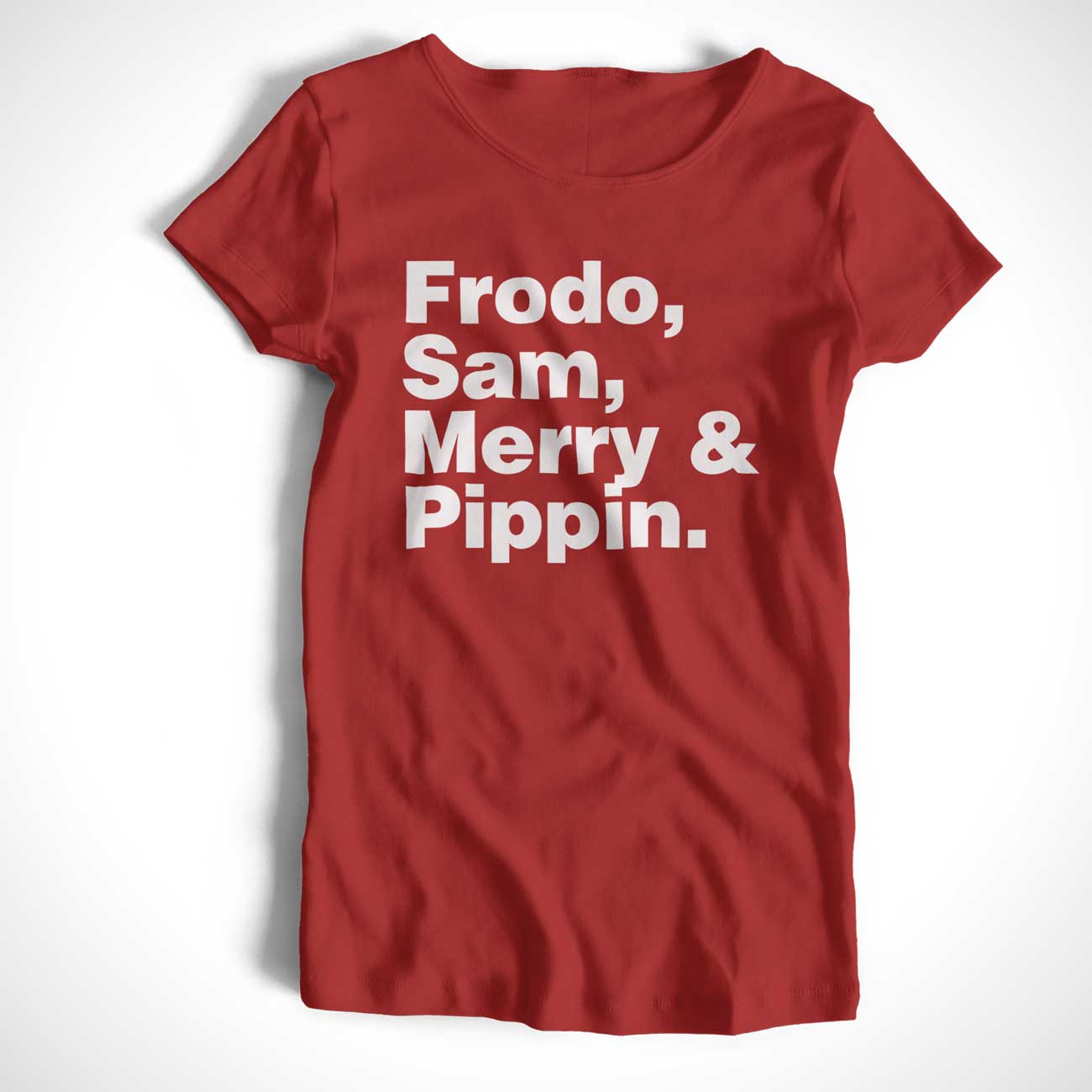Frodo, Sam, Merry & Pippin Names T shirt for Lord Of The Rings afficionados