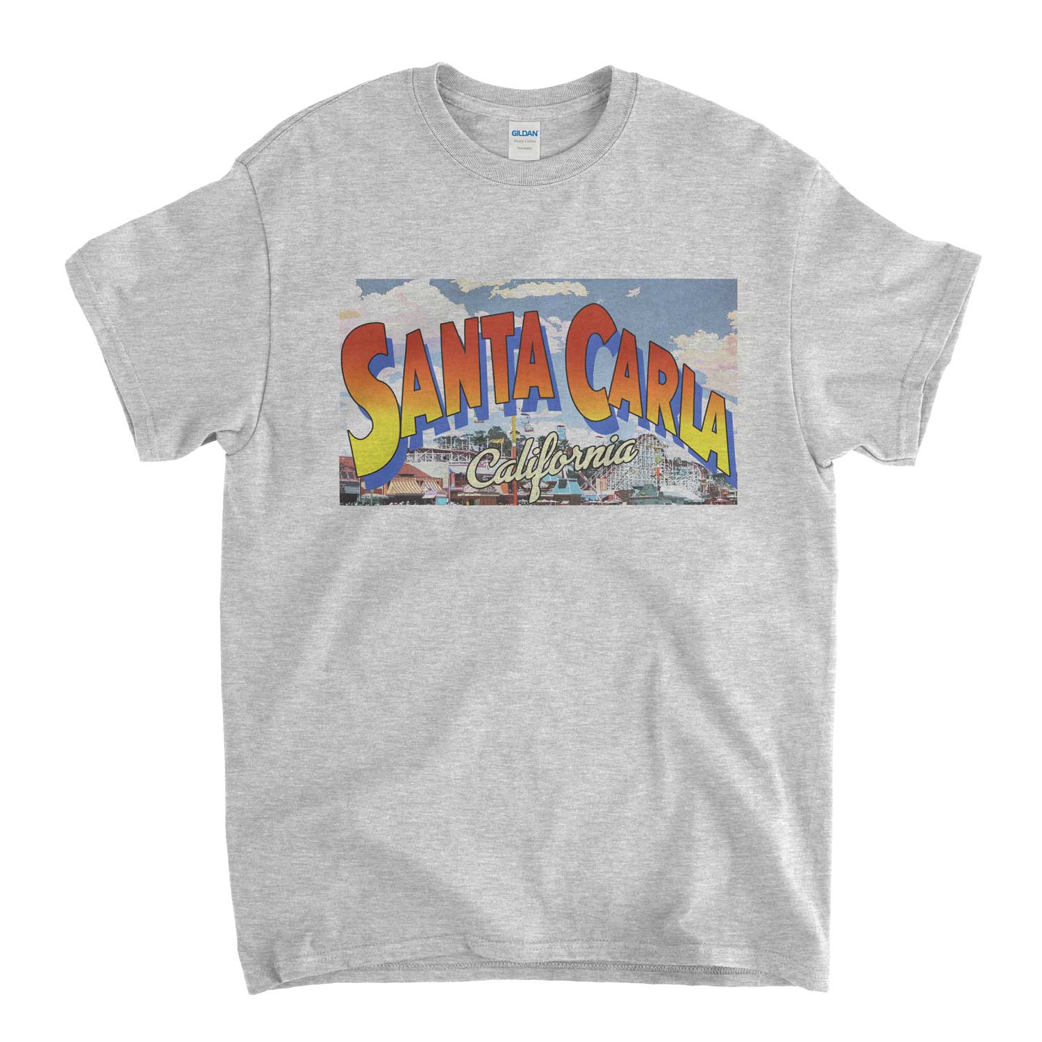 Inspired by the Lost Boys T shirt - Santa Clara Postcard Logo