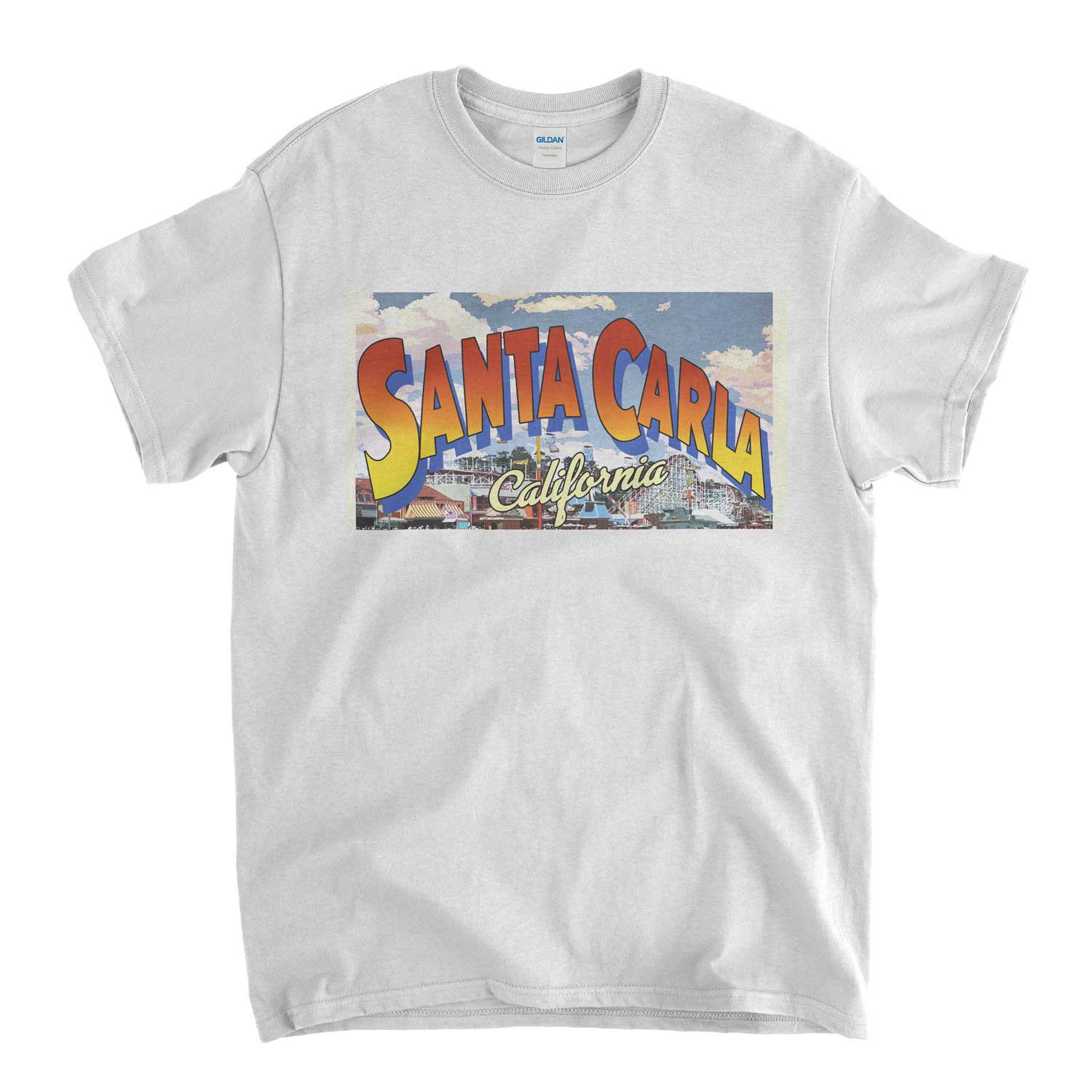 Inspired by the Lost Boys T shirt - Santa Clara Postcard Logo