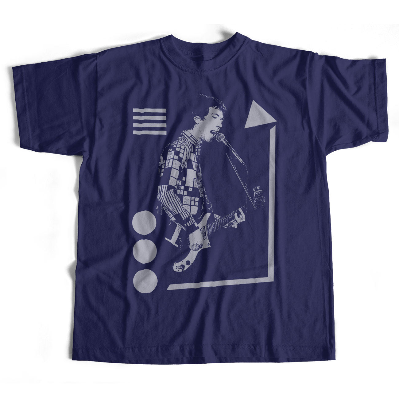 Pete Shelley On Stage With The Buzzcocks Pattern T Shirt Old Skool Hooligans