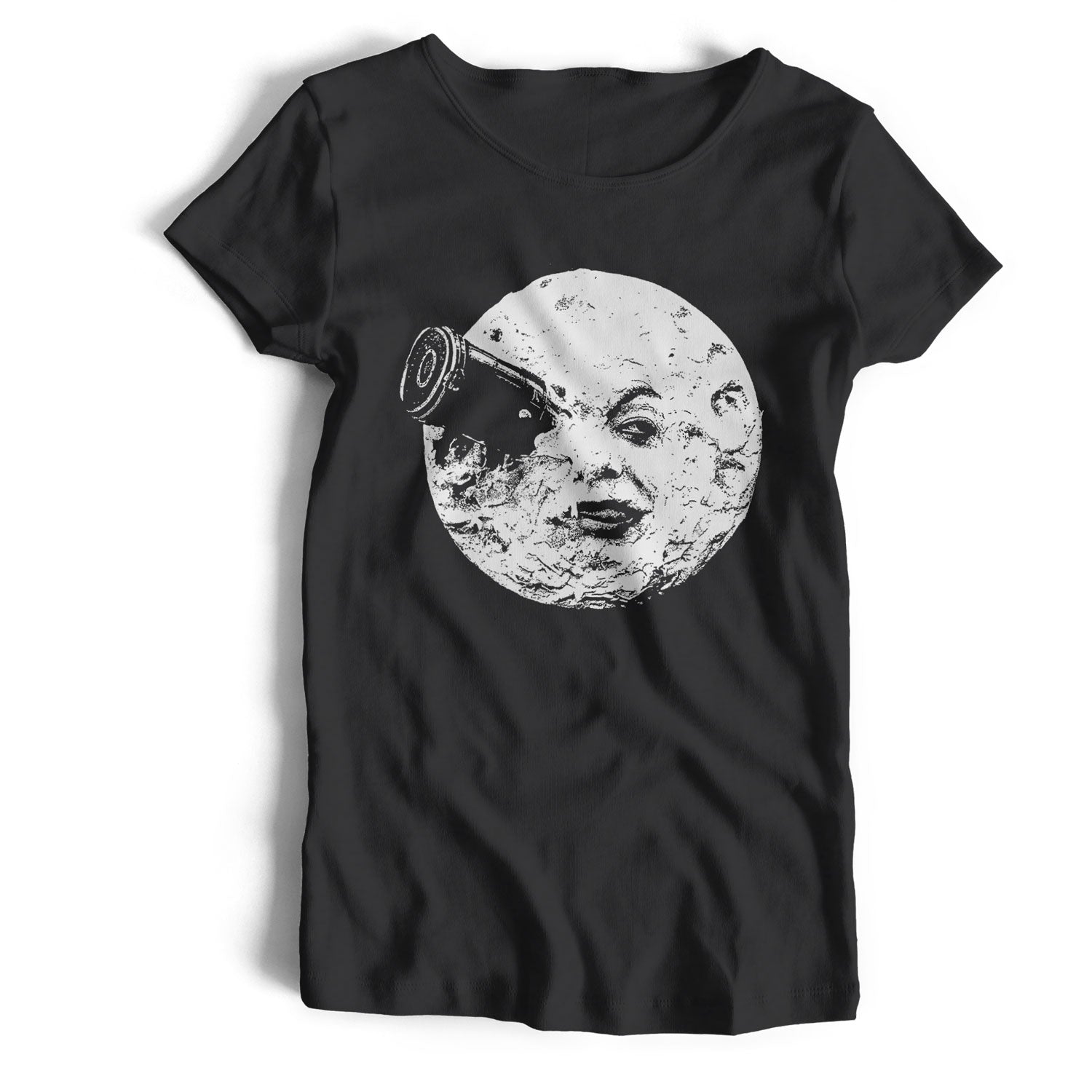 Georges Melies T Shirt - A Trip To The Moon Old Skool Hooligans Vintage Film Design