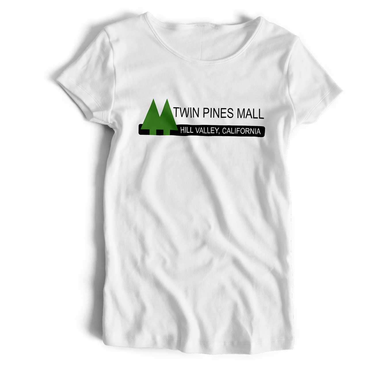 Twin Pines Mall T Shirt - Classic 80's Movie Design Old Skool Hooligans