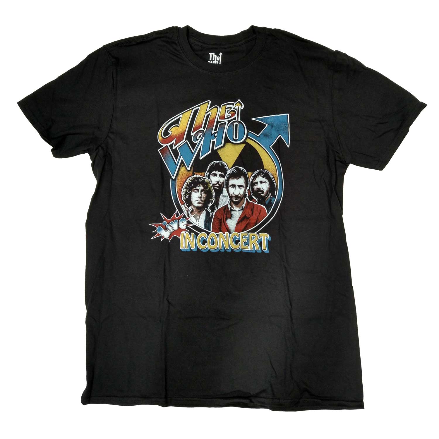 The Who T Shirt - Live In Concert Retro Full Colour Logo 100% Official