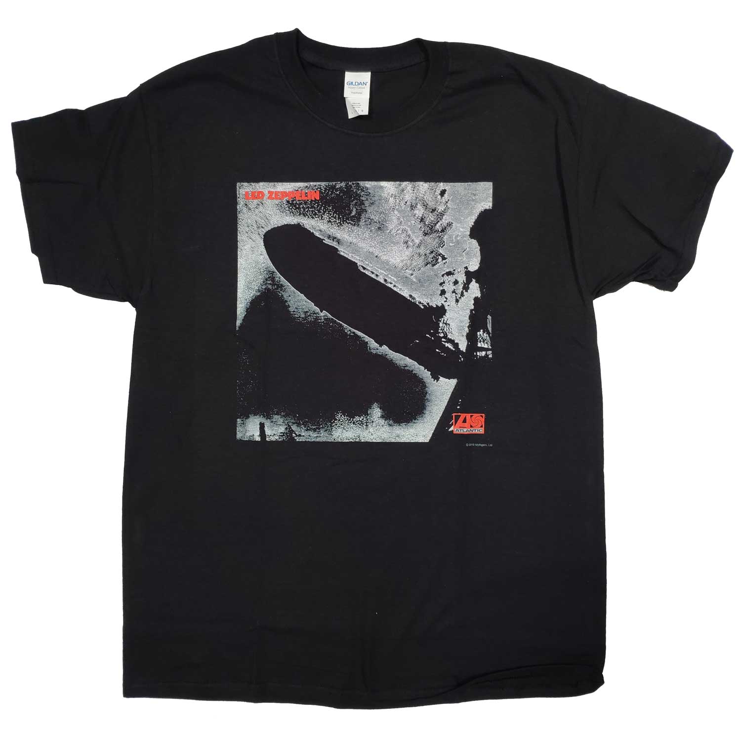 Led Zeppelin T Shirt - Led Zep 1 Black Album Cover 100% Official