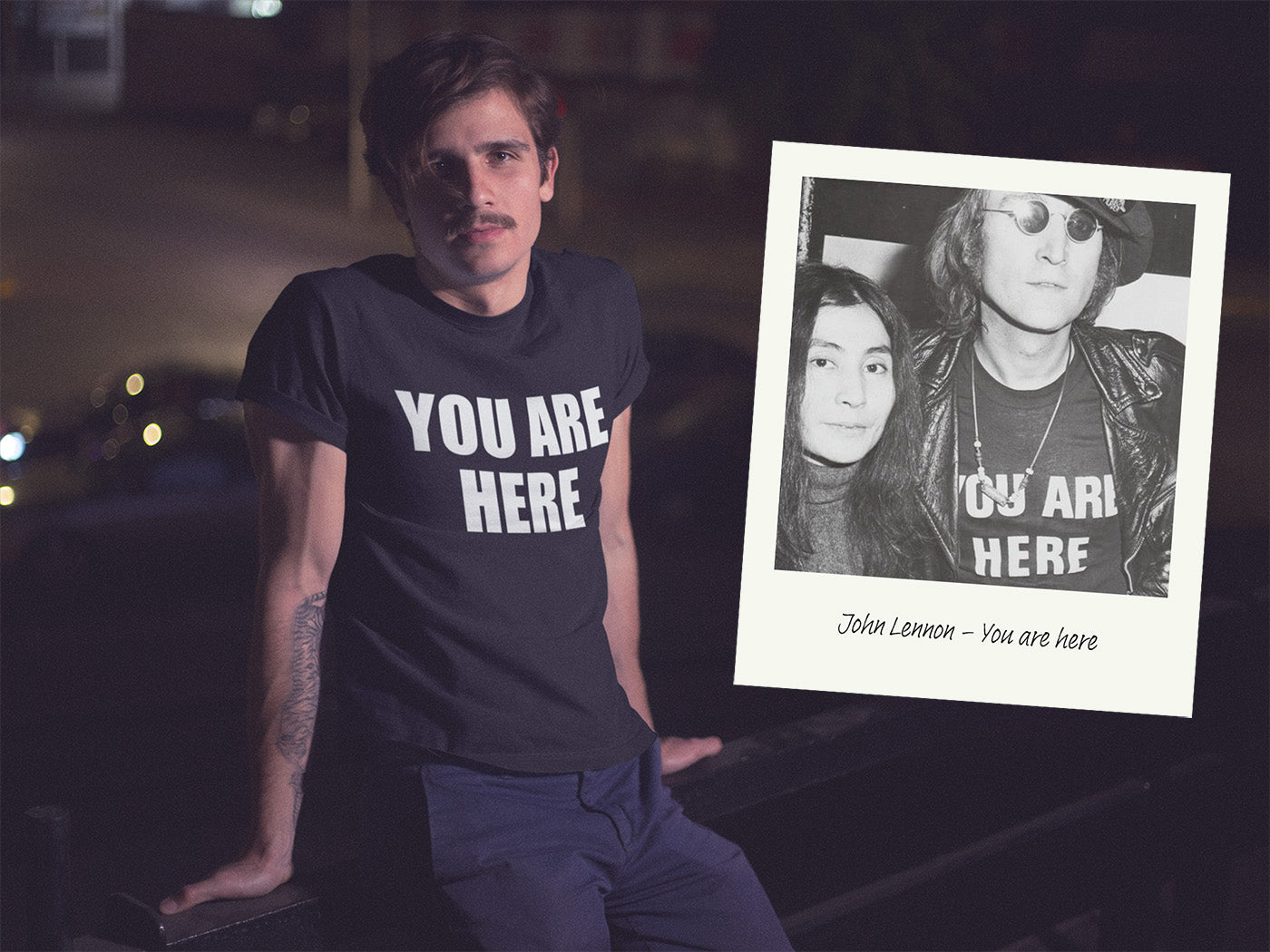 As Worn by John Lennon T shirt - You Are Here