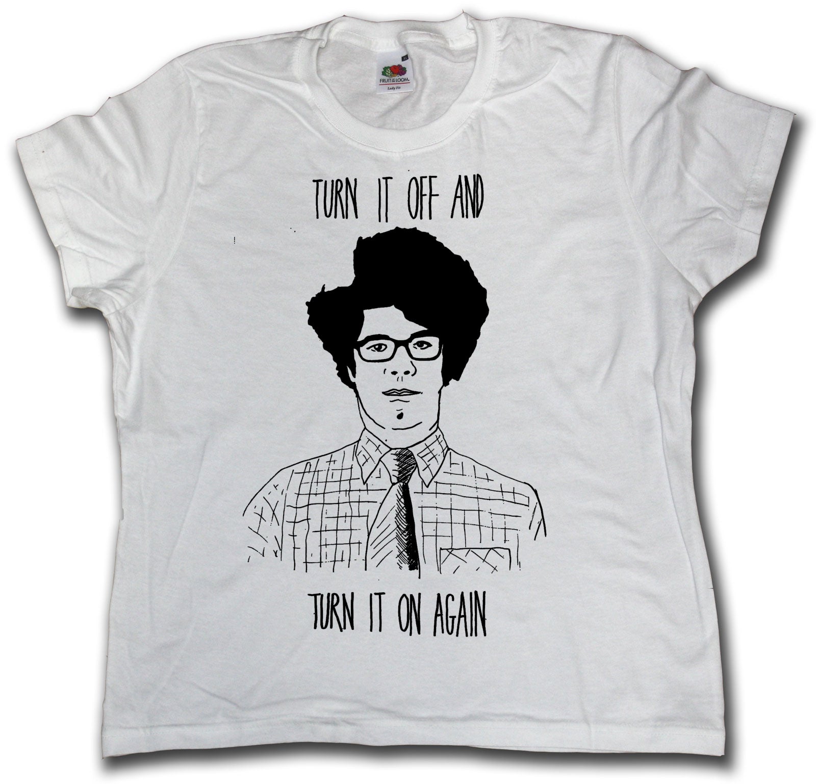IT Crowd Moss T shirt - Turn It Off And Turn It On Again