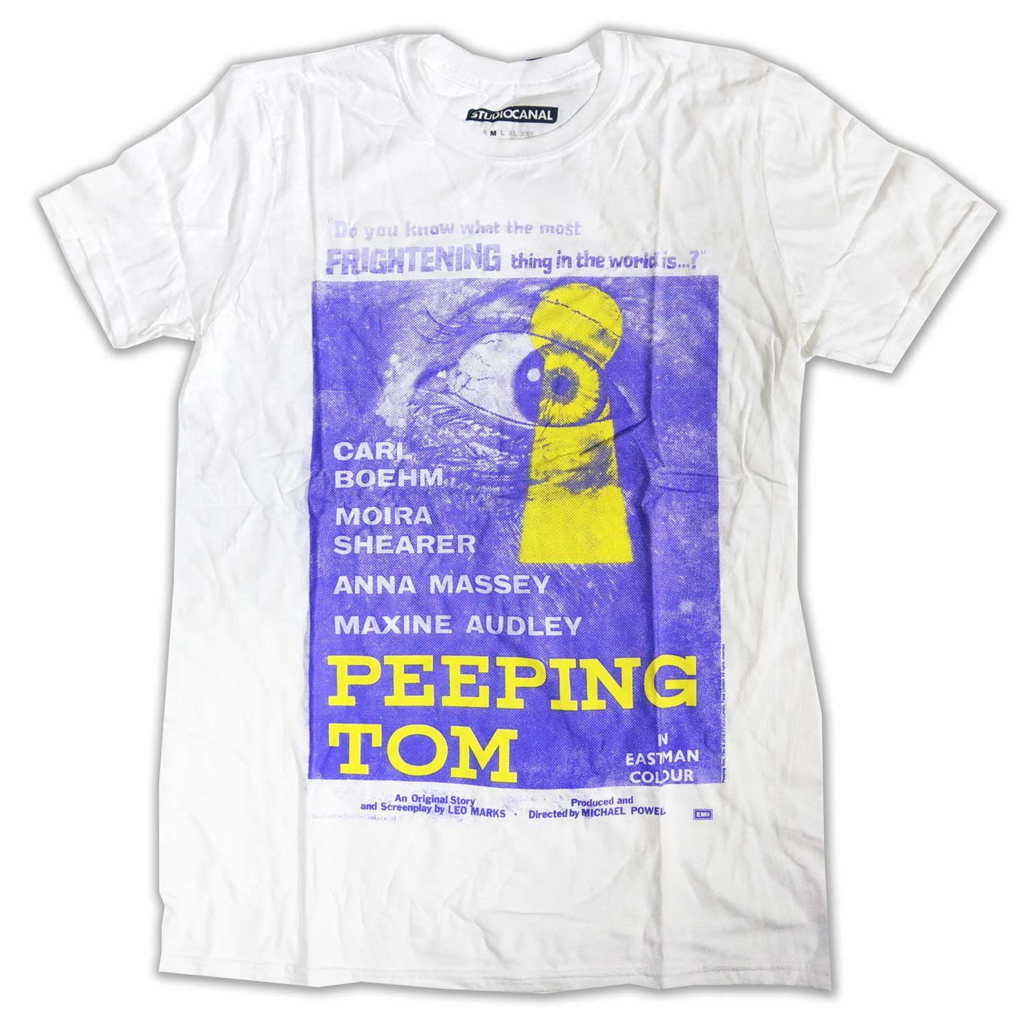 Peeping Tom T Shirt - Classic Horror Film Shirt 100% Official Full Colour