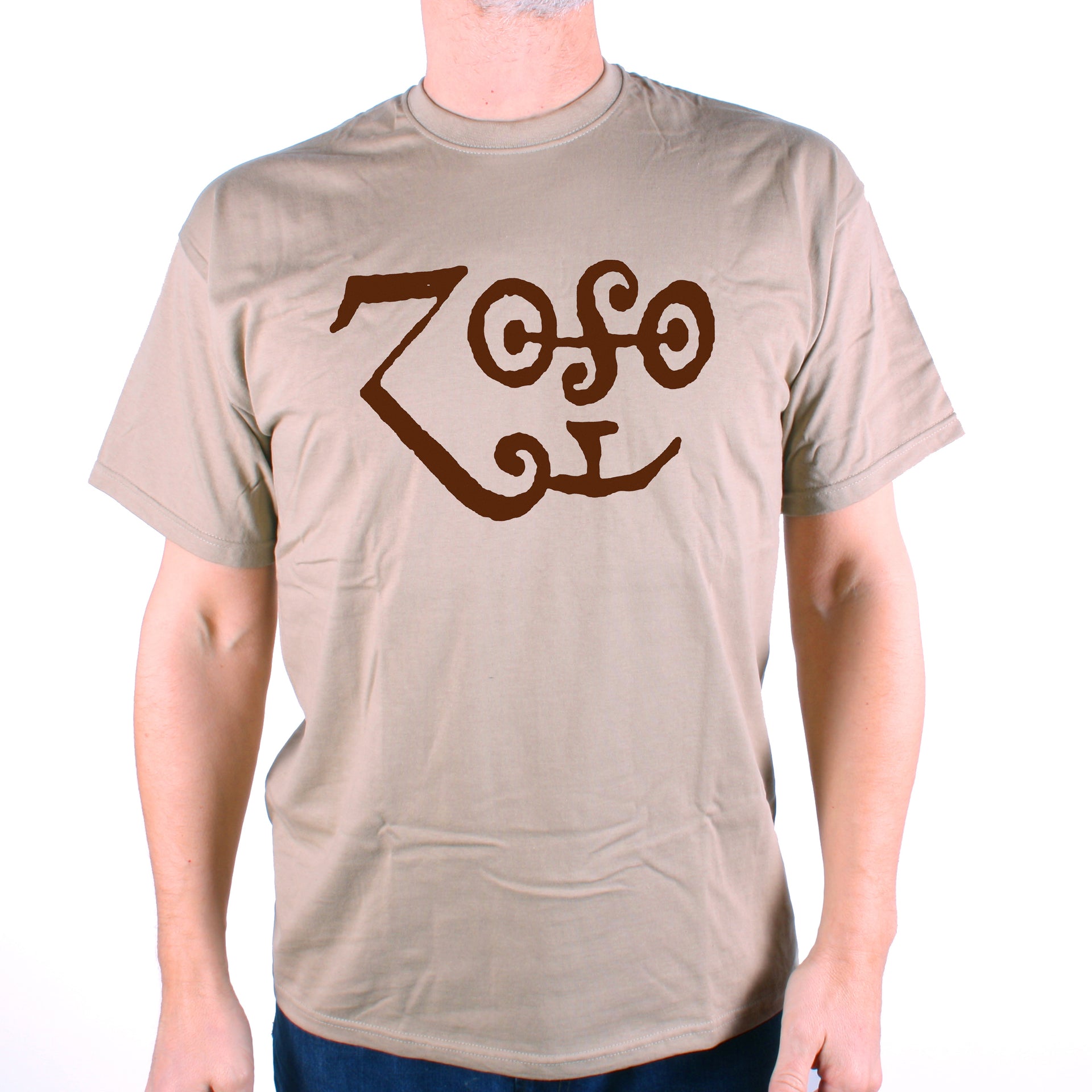 Zoso T Shirt Original Saturn Logo 1660 Classic Rock T Shirts