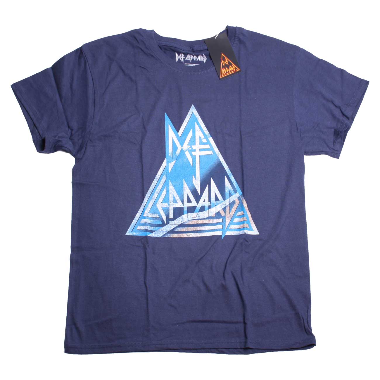 Def Leppard T Shirt - Vintage Triangle Logo 100% Official