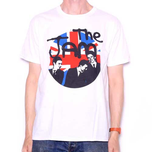 The Jam T Shirt - White Group Target 100% Official Paul Weller