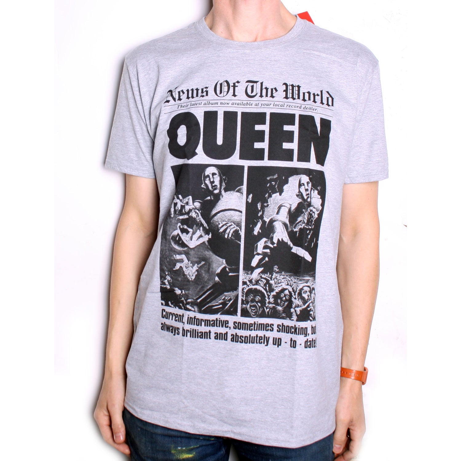 Queen T Shirt - News Of The World Advert T Shirt 100% Official