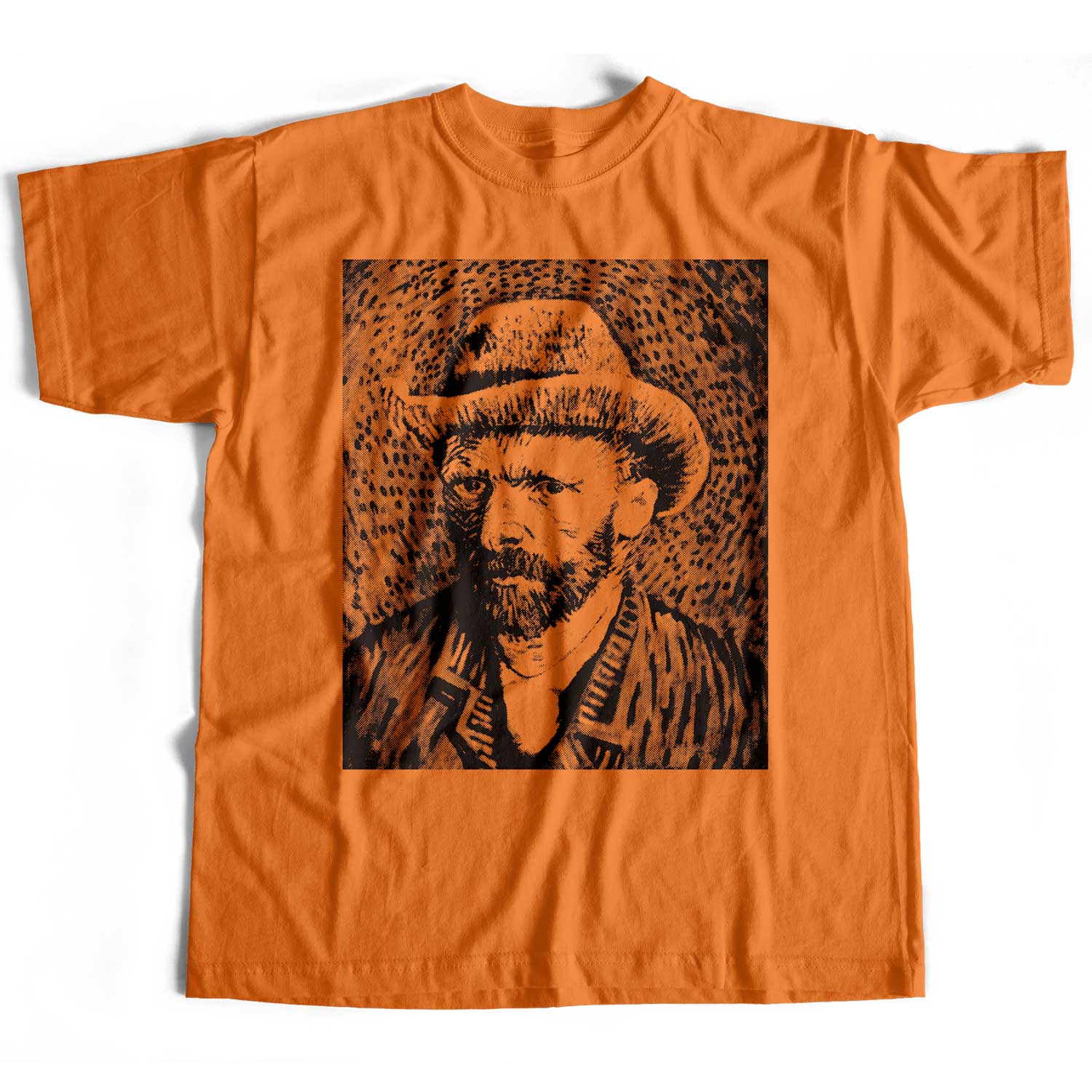 Van Gogh T Shirt - Self Portrait Hat