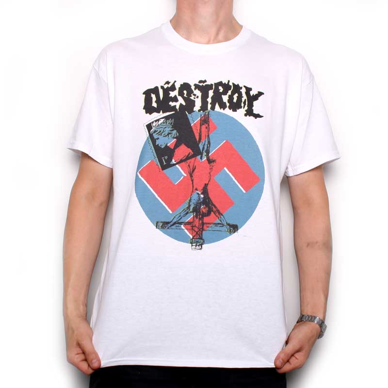 Stilk entusiasme selv Classic Punk T Shirt - Destroy Design | Punk T Shirts at Old Skool Hooligans