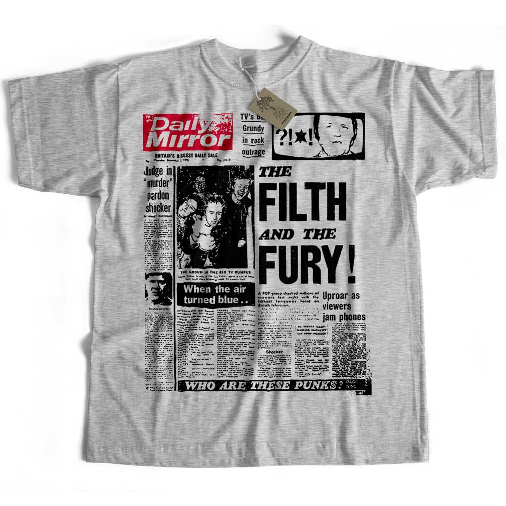 The & The Fury T Shirt Punk T Shirts from Old Skool Hooligans