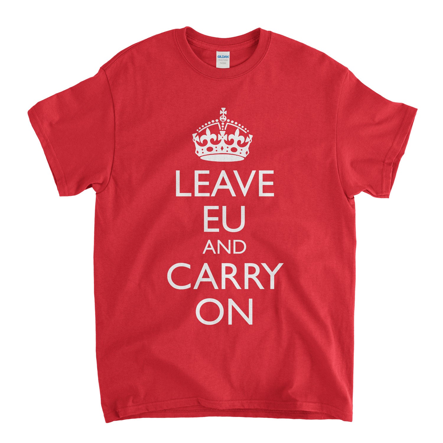 Leave The Eu and Carry On T Shirt Pro Brexit Classic