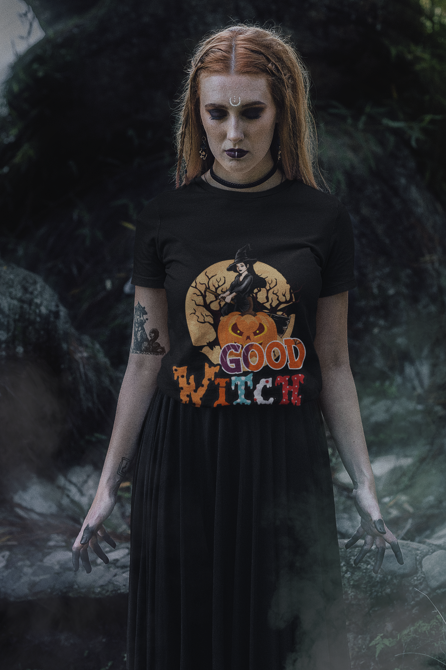 Good Witch Halloween Black T-Shirt